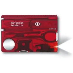 Victorinox SwissCard Lite transp.rood 13 functions