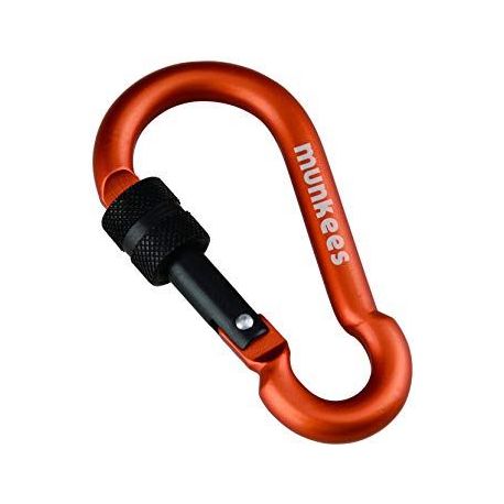 Munkees Pear-Shape Carabiner with Screw Lock 8 x 80mm