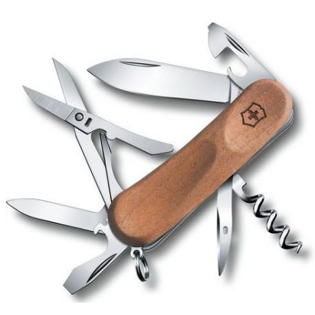 63. Victorinox EvoWood 14. 12 functies zakmes, lock, hout