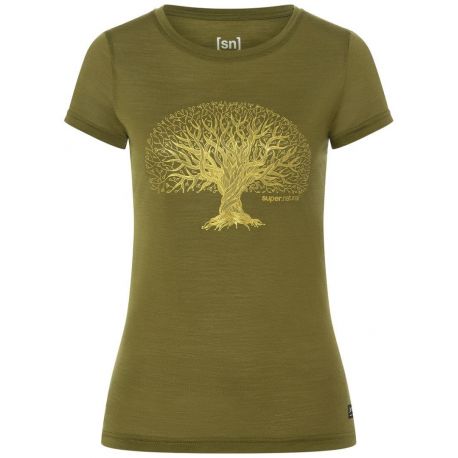 SuperNatural Yoga Tree Tee damesshirt