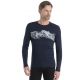 Icebreaker Mer200 Oasis LS Crewe Remarkables herenshirt