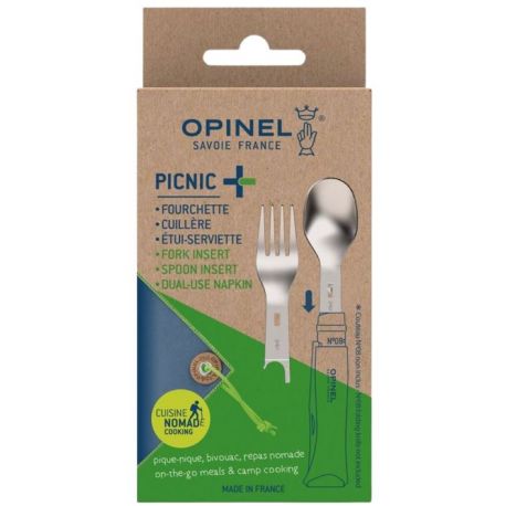 Opinel Picnic Plus outdoor bestekset 3-delig