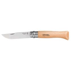 Opinel 23. No.9 RVS Inox zakmes - Beukenhout